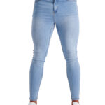 AG01 Muscle Fit Jeans - Light Blue Wash / Non-Ripped
