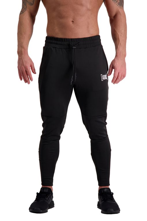 AG66 CLIMATE (Black_White) Track Pants Front
