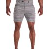 AG32 Muscle Fit Trouser Shorts – Grey Black White Houndstooth Check Front