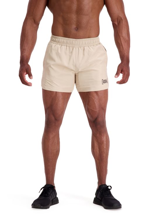 AG94 (Beige) 5" Squat-Tech Shorts Front