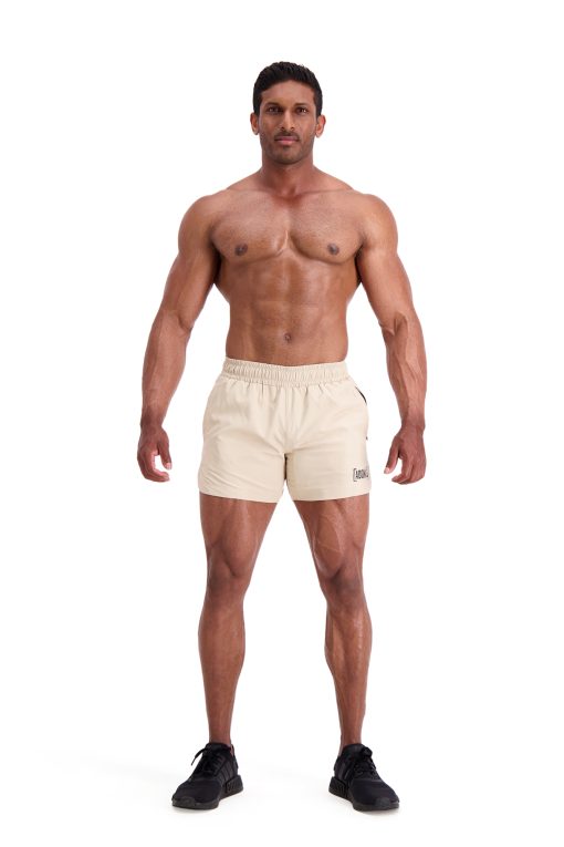 AG94 (Beige) 5" Squat-Tech Shorts Full Body