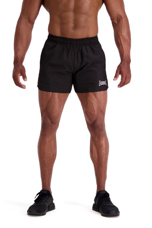 AG94 Black 5 Squat Tech Shorts Front