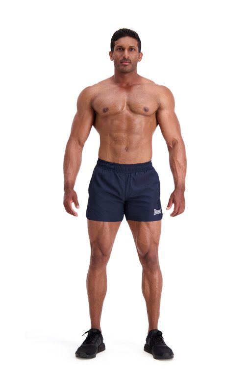 AG94 Navy 5 Squat Tech Shorts Full