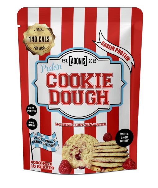 Protein Cookie Dough 400g White Choc Berry