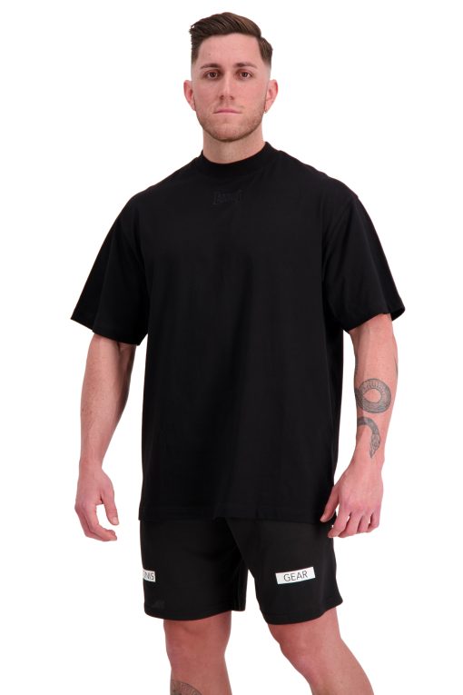 NO PLACE FOR Oversized Black T-Shirt Side