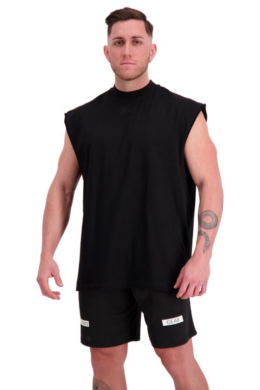 NO PLACE FOR Oversized Black Tank Side