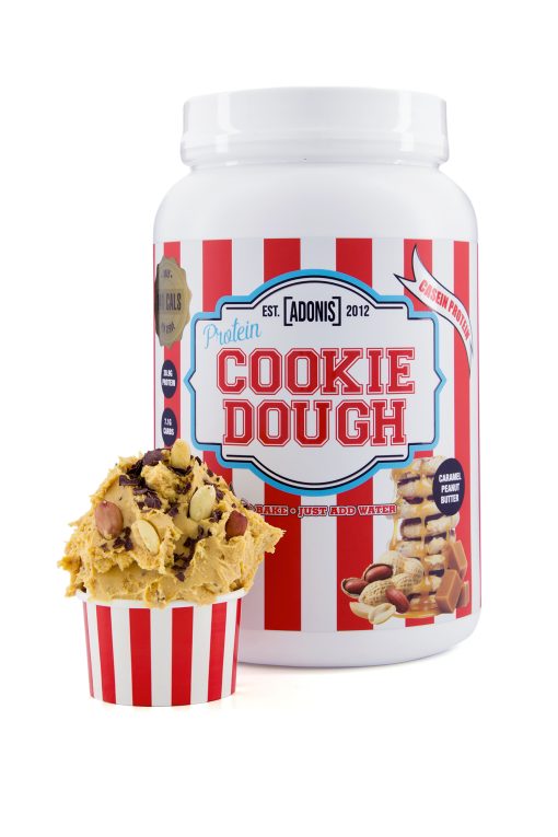 PROTEIN COOKIE DOUGH (Casein Protein) - Caramel Peanut Butter Front Promo