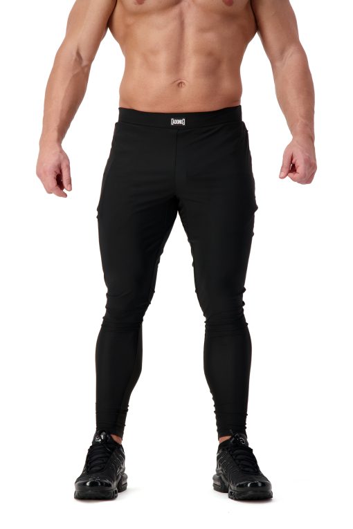 AG105 UNDISPUTED Black Track Pants Front