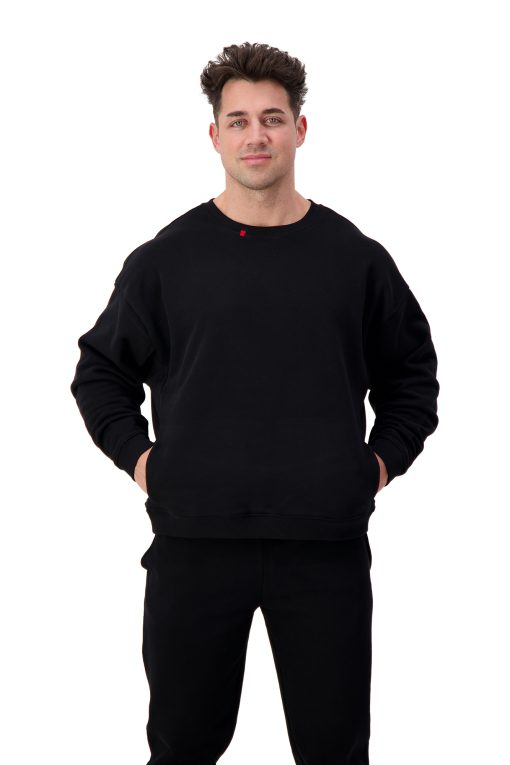 AG106 UNDISPUTED (Black) Crew Neck Front Pockets