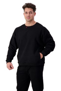 AG106 UNDISPUTED (Black) Crew Neck Side