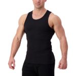 AG110 UNDISPUTED (Black) Fitted Ribbed Tank