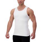 AG110 UNDISPUTED (White) Fitted Ribbed Tank