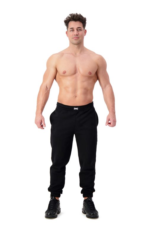 AG111 UNDISPUTED Black Track Pants Full Body