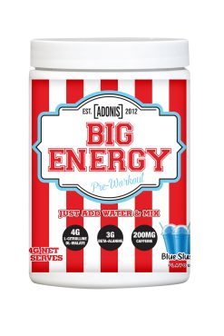 Big Energy Pre-Workout Blue Slushie Front